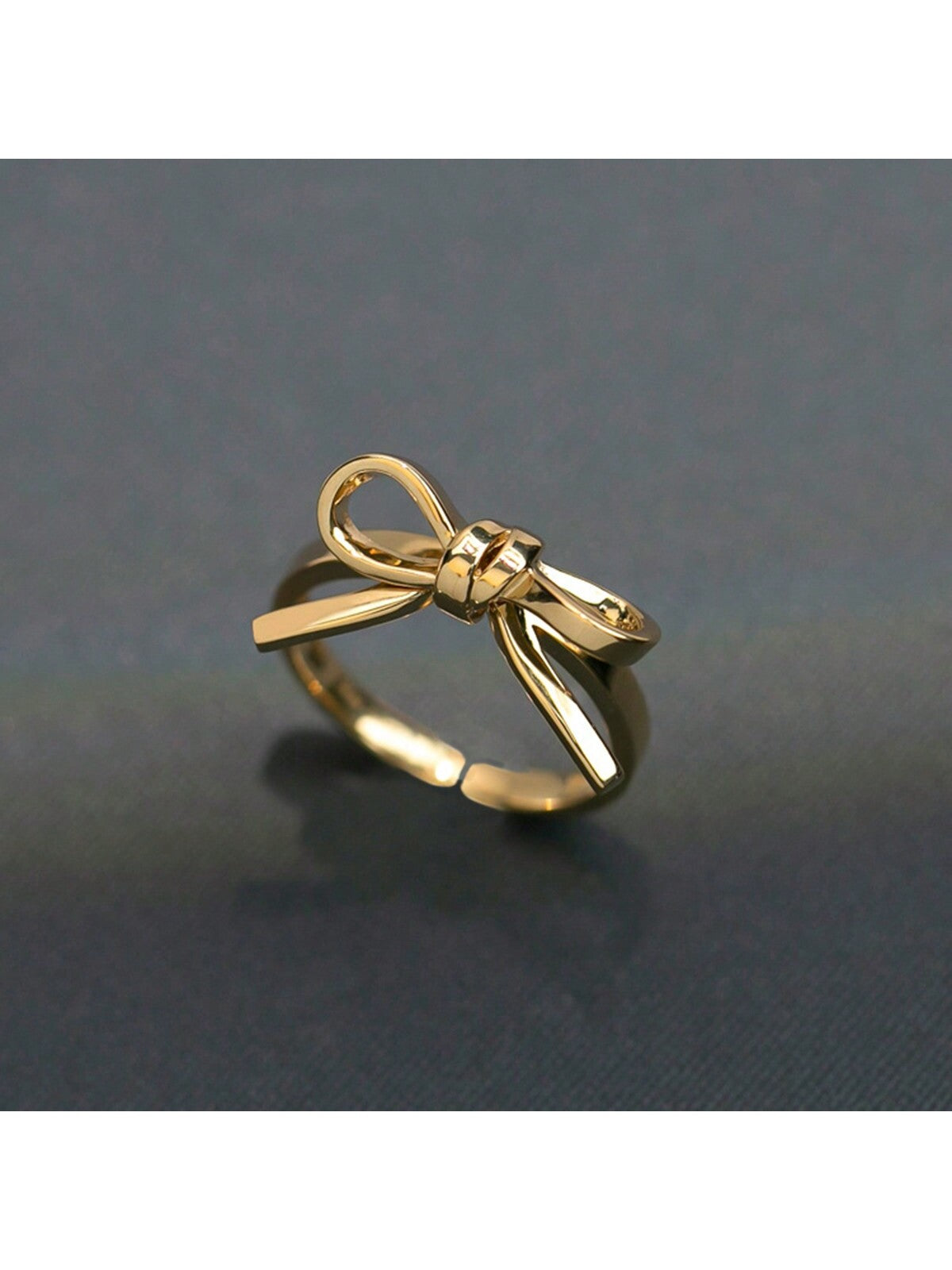 1pc  Bow-Knot Ring, Fashionable Statement Index Finger Ring, Elegant Women's Accessory