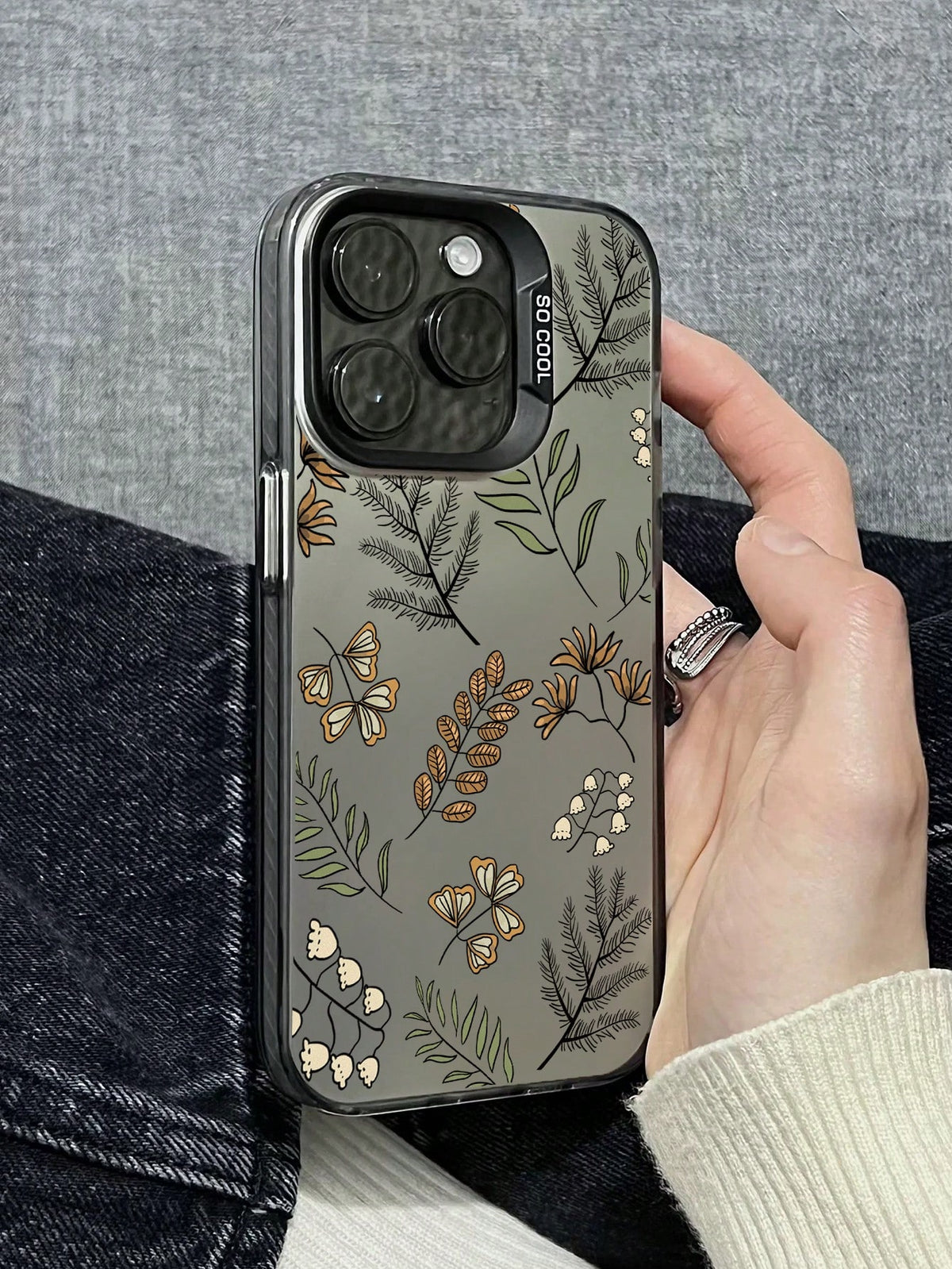 1pc Fashionable Rose Flower Graffiti Printed Anti-Fall Phone Case, Compatible With IPhone11 12 13 14 11Promax 12Promax 13Promax 14Promax XR 15 15PRO 15PROMAX, Samsung GalaxyA05/A15/A25/A35/A53/A54/A55