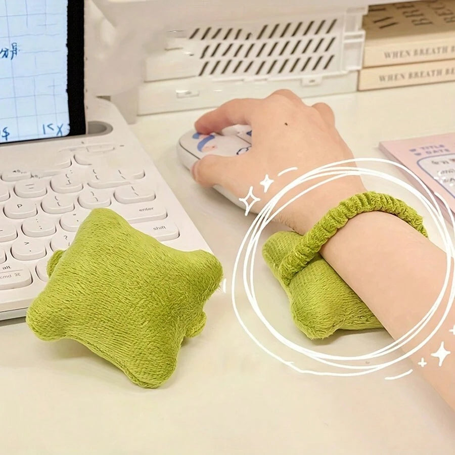 1pc Cute Computer Keyboard Wrist Rest Mouse Pad With Hand Pillow, Anti-Friction, Warmth And Ergonomic Design For Office Desk