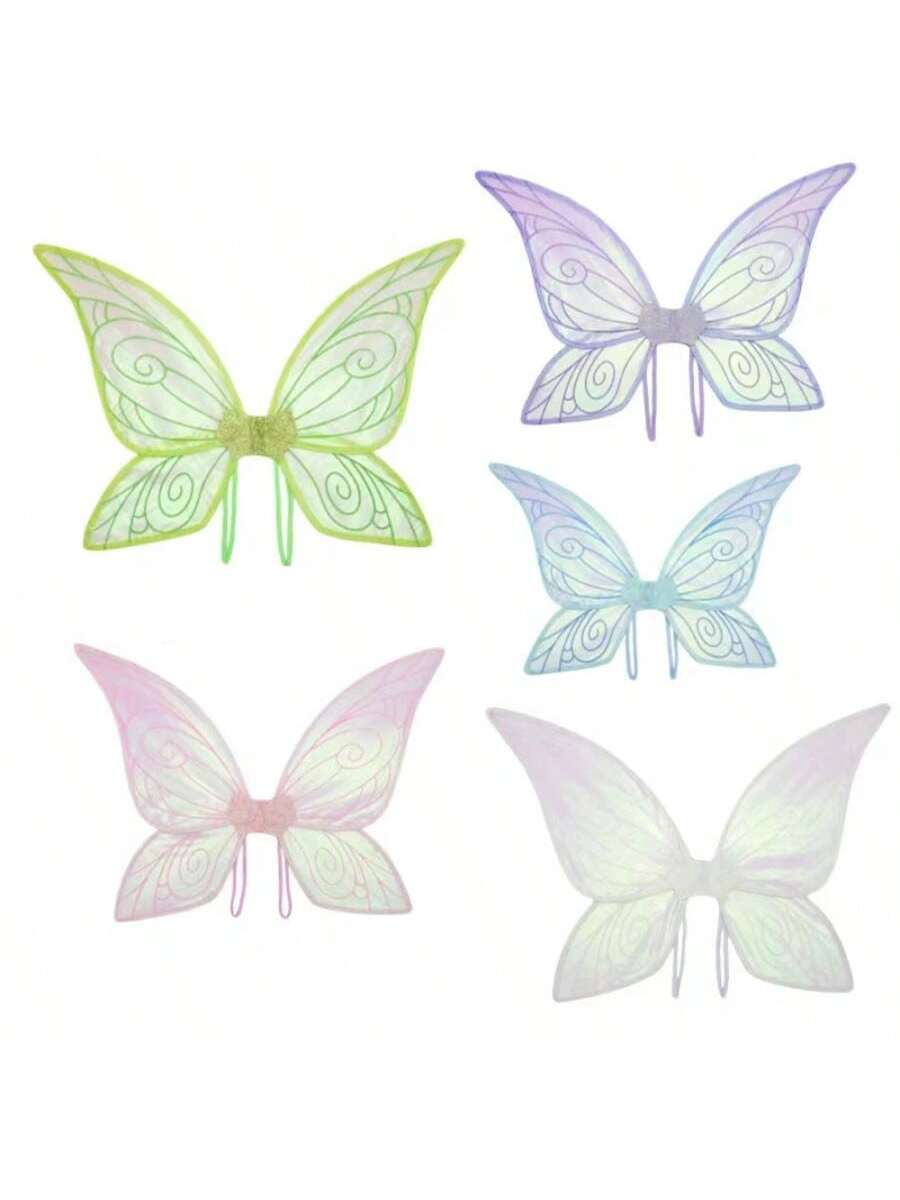 1pc White Pink Green Blue Purple Wings COS Dress Up Holiday Party Costume Ball Performance Props