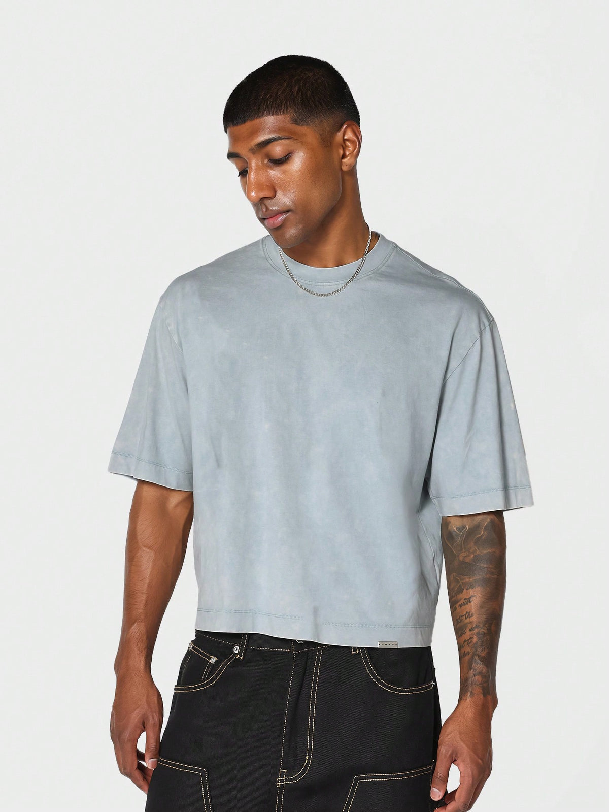 SUMWON Washed Crop Fit Tee College Ready