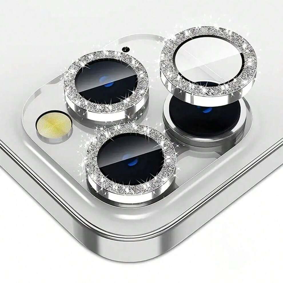 Dazzling Bling Phone Camera Lens Protector - Scratch Resistant & Easy Install - Fits IPhone 14 To X Series