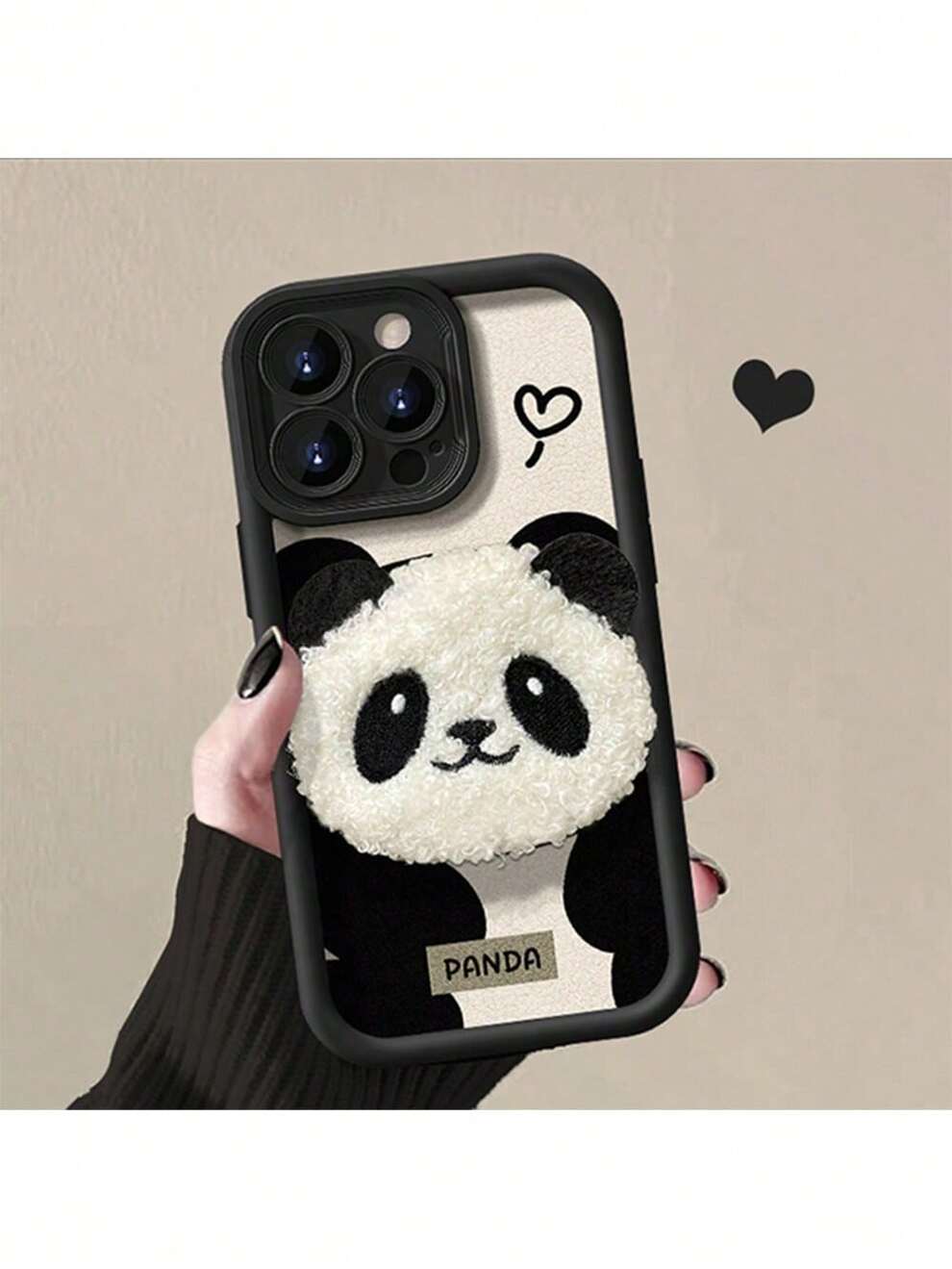 Cute Panda Black