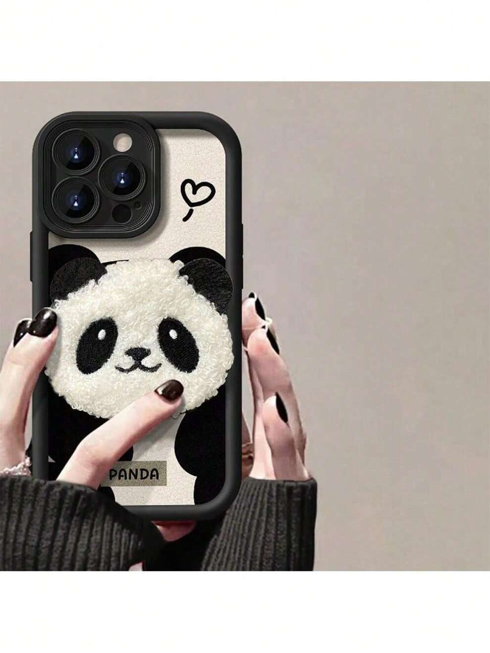 Cute Panda Black