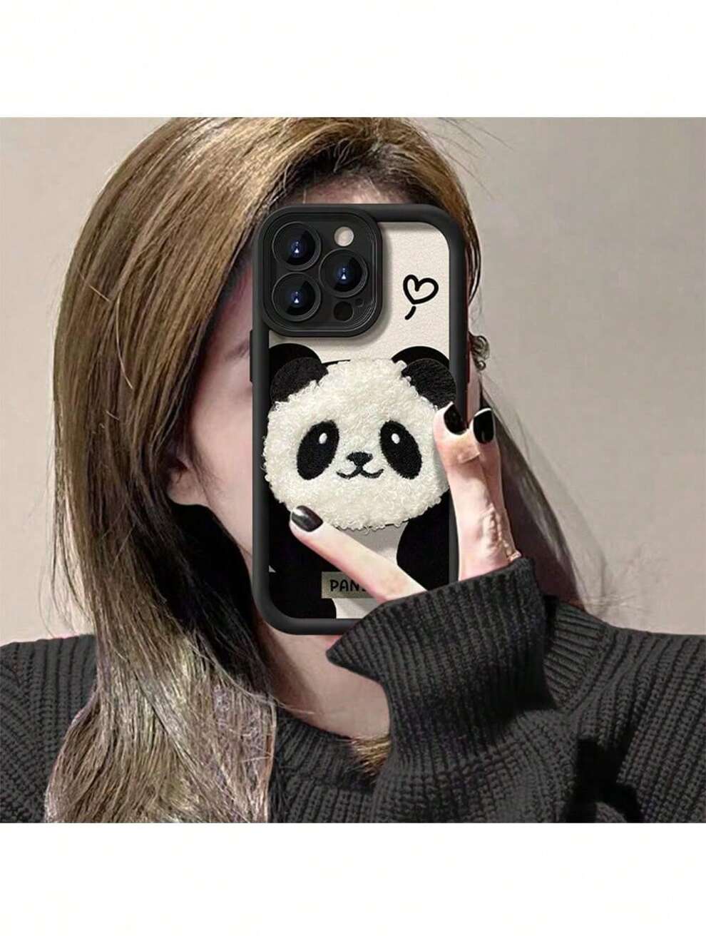 Cute Panda Black