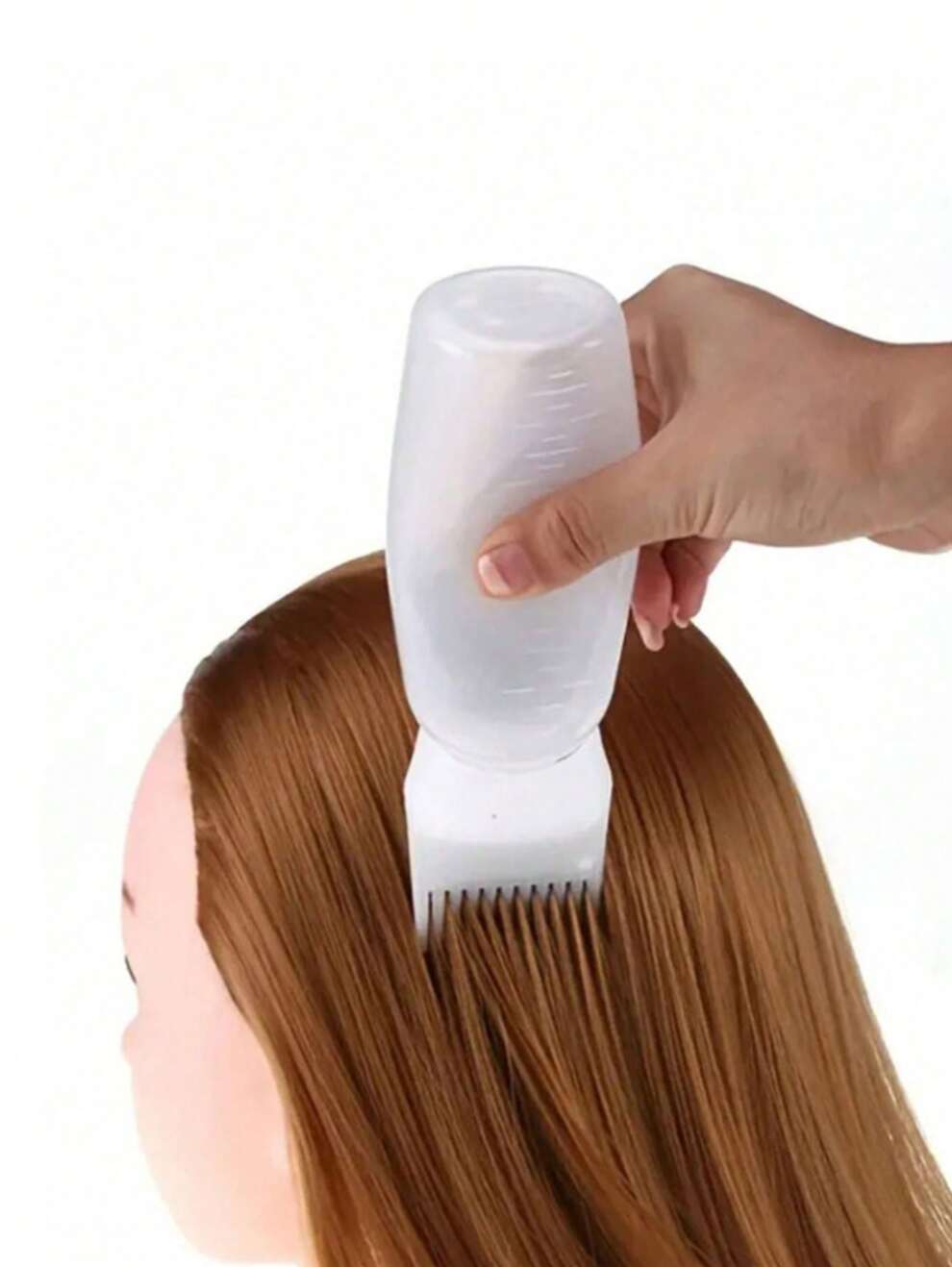 1pc Unisex Hair Root Comb Styling Applicator With Comb Teeth, Scales, Hair Dye & Hair Perm Bottles, Ideal For Home Hair Styling Tools