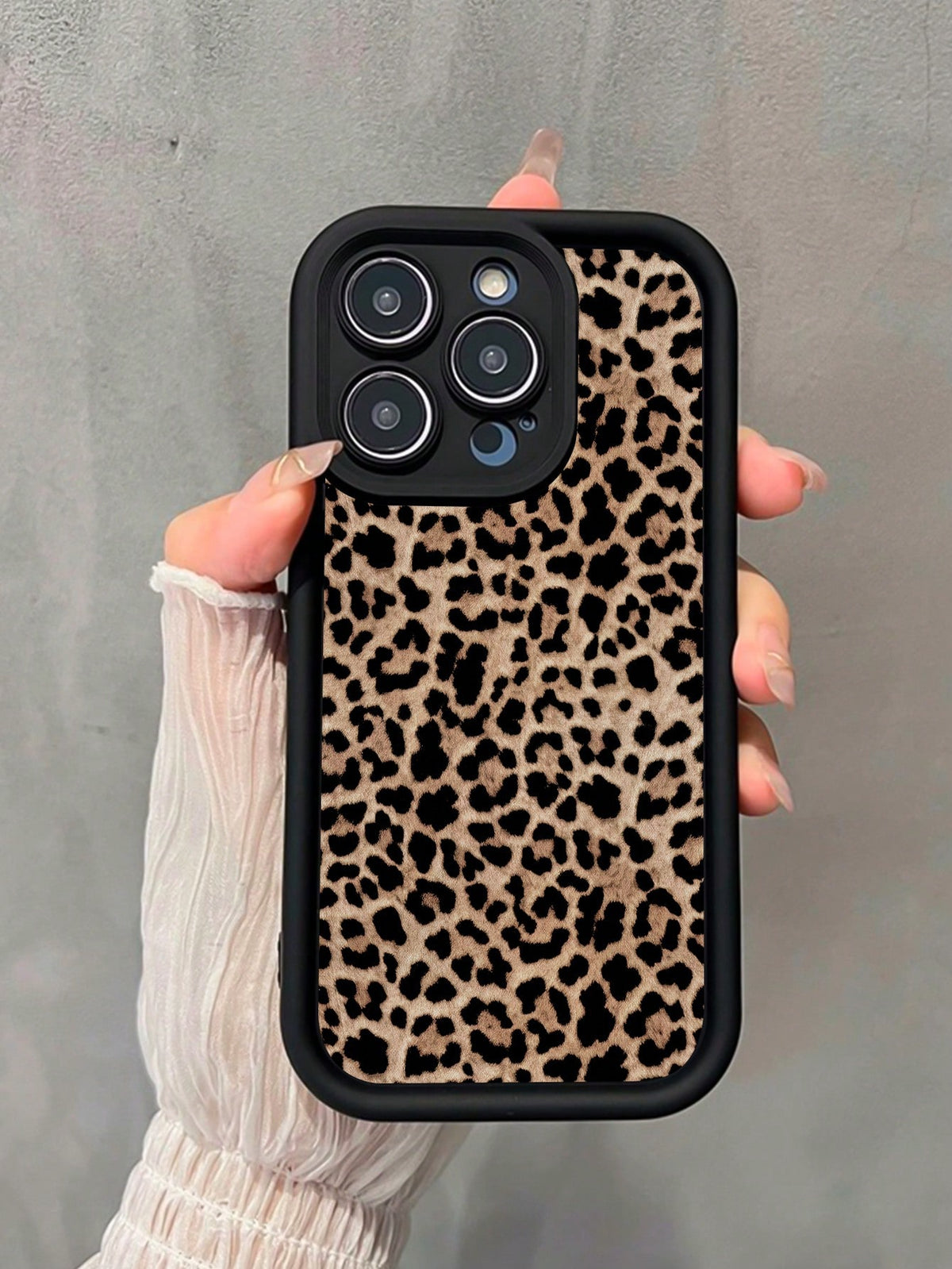 Fuchsia Sexy Leopard Print Shockproof Protective Case, Compatible With IPhone 13/11/12/14/15/Plus/XR And Other Apple Models, Protective Cover