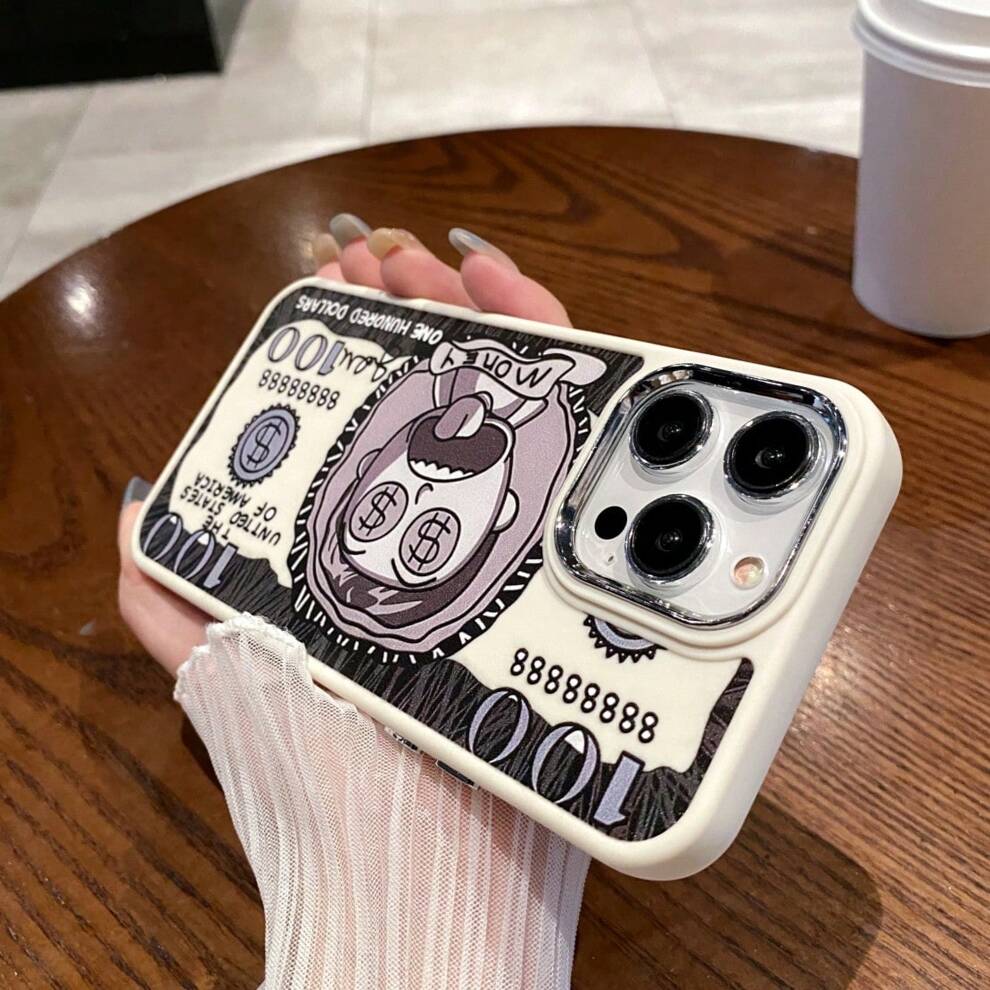 Hand-Painted Money Design Phone Case Compatible With IPhone 13, Apple 15 Pro Max, 11, 14 Pro, XR, 12, 7/8 Plus. Great Gift And Protection.