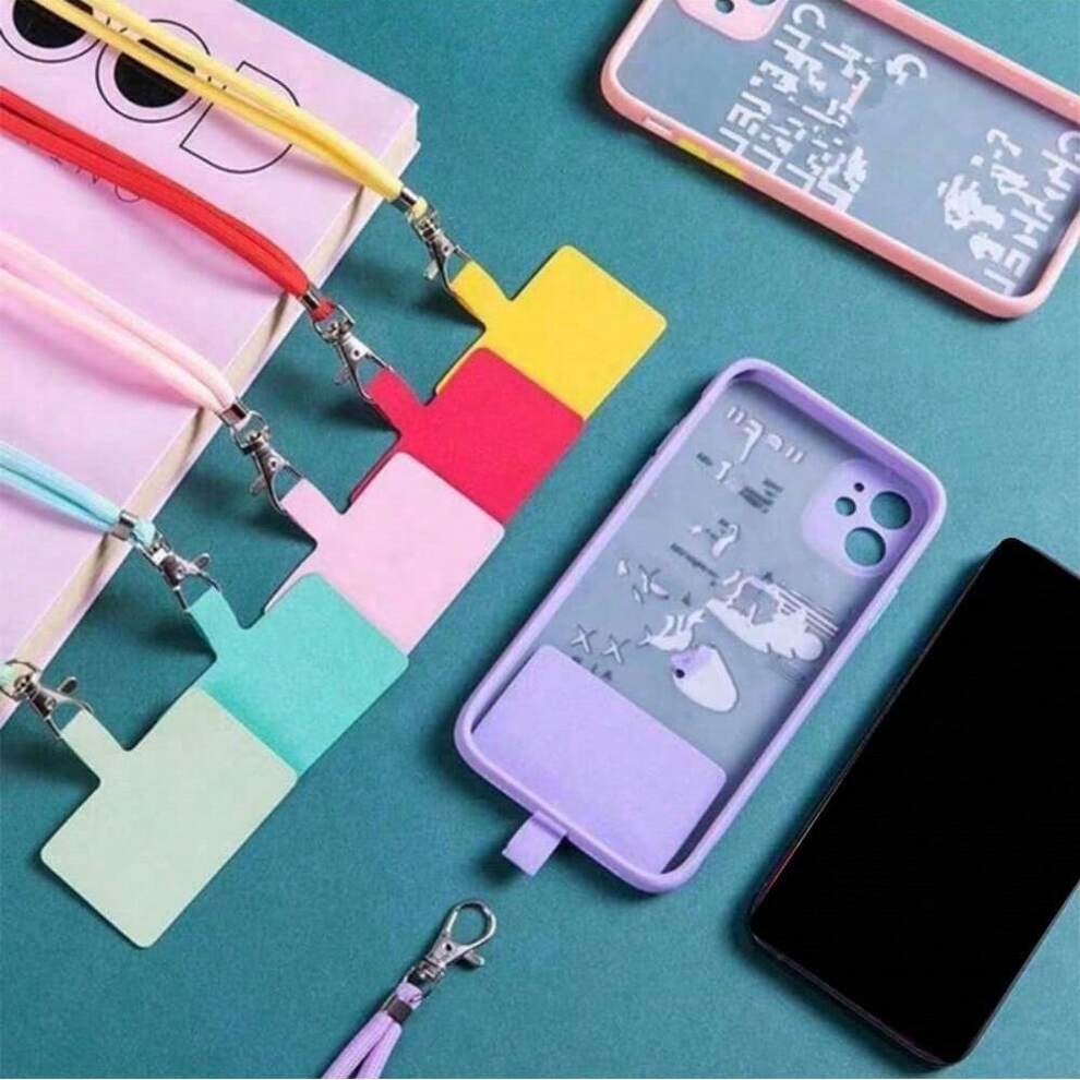 Adjustable Mobile Phone Anti-Lost Hanging Strap, Detachable Colorful Neck Strap For Mobile Phone And Keychain, Safety Rope