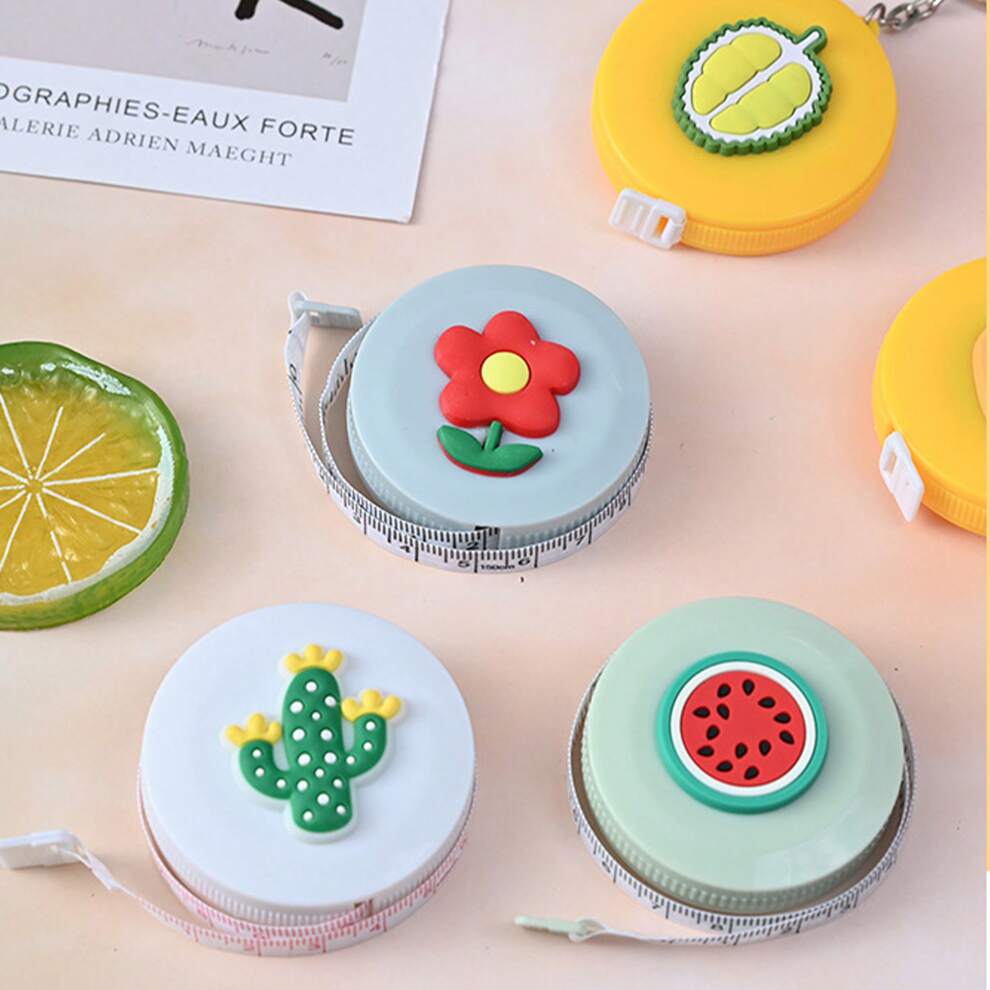 1pc Cartoon Mini Tape Measure, Multi-Functional Round Portable Tape, Measuring Tool For Chest, Waist Circumference - Measuring Tape For Clothing