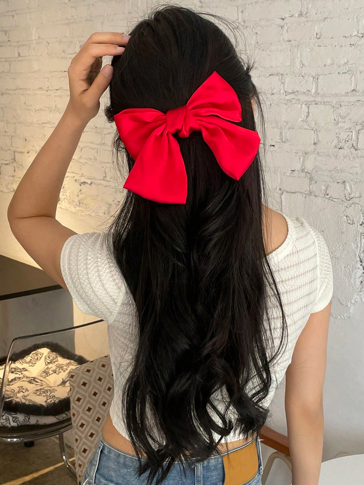 DAZY Minimalist Bow Decor Hair Clip Cute