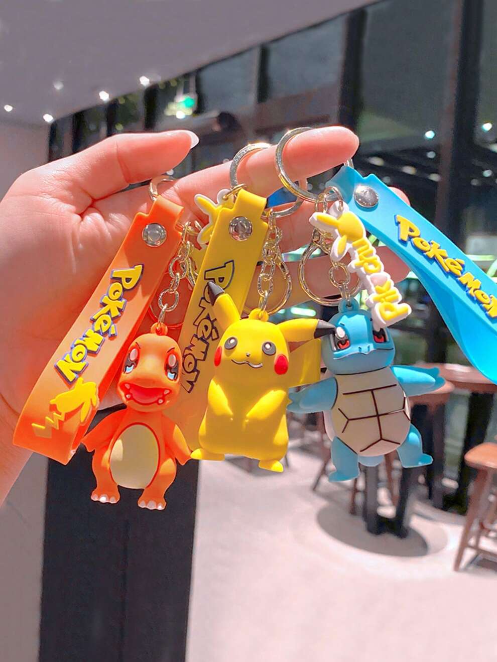 1Pc Women's And Men's Anime Cartoon Game Charizard Keychain Ornament Pendant Cute Car&Backpack Bag Decor Keyring For Boys And Girls S Gift