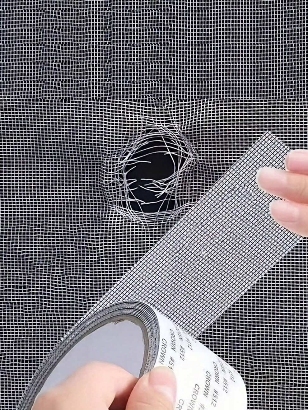 1 Roll Self-Adhesive Window Screen Repair Tape Insect-Proof Mesh Patch, Suitable For Dormitory Door And Window Curtain Screen Repair, Strong Adhesive Window Screen Repair Tape With Fixing, Rips And In