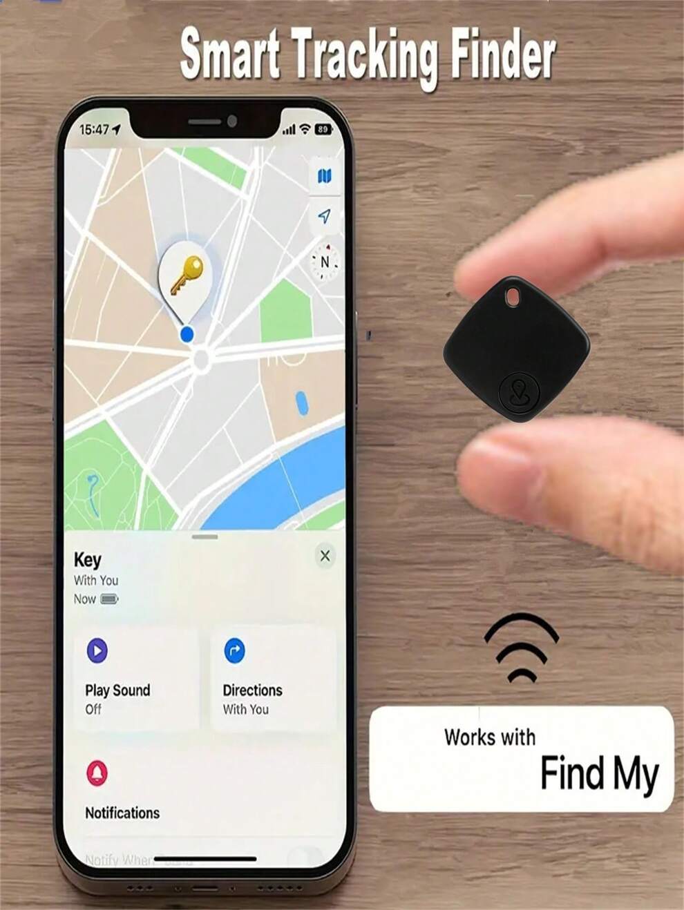 1pcs Smart GPS Tracker Finders Work With Apple Find My APP Anti Lost Reminder Device GPS Locator For Car Key Pet Kids Finder Creative Holiday Gift(Rectangle/Square Optional)