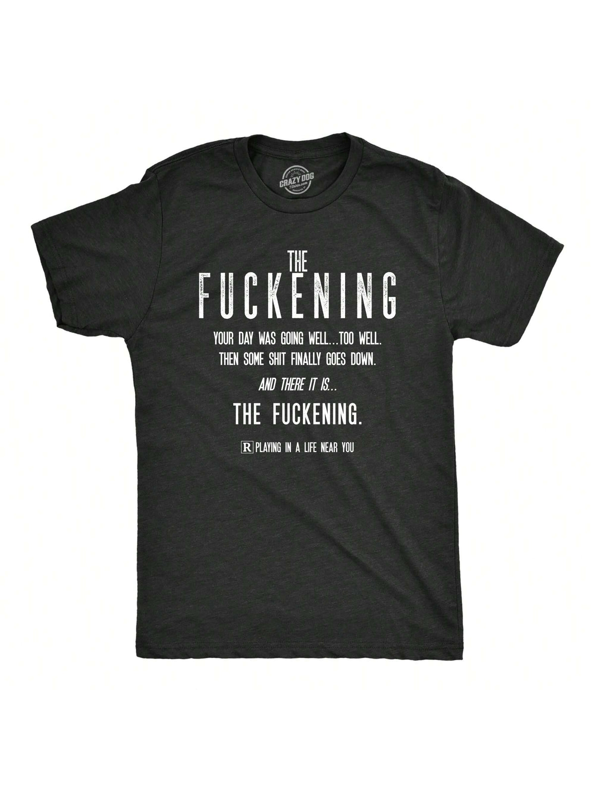 Mens The Fuckening Tshirt Funny Horror Movie Bad Day Graphic Novelty Tee