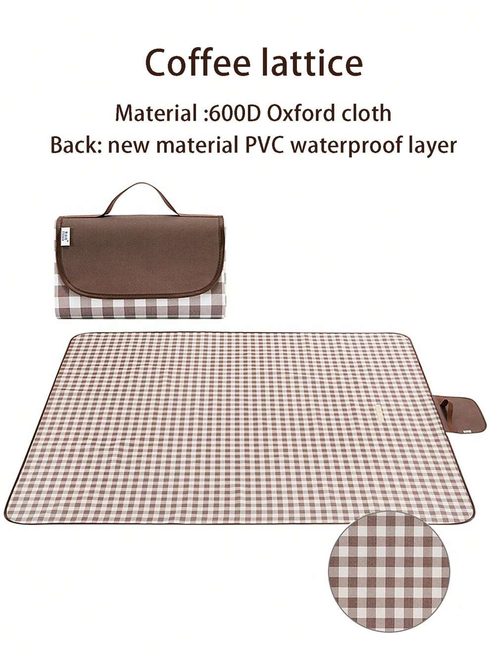 1pc Oxford Cloth Picnic Mat For Outdoor Camping, Beach, Moisture-Proof, Waterproof, Dust-Proof, Scratch-Resistant, And Easy To Clean.