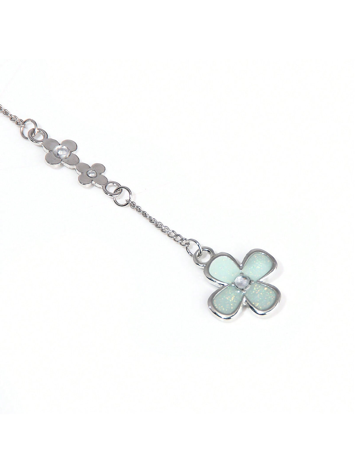 1pc Anime "I Want To Deliver A Message To You" Inspired Keychain Featuring Kazehaya & Kuronuma With Four-Leaf Clover Shaped Pendant, Suitable For Phone Or Bag Decoration Gift