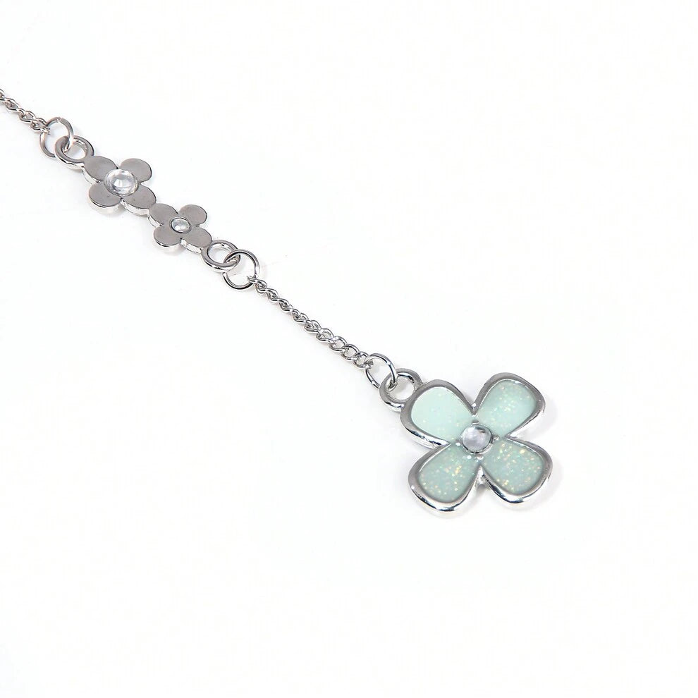 1pc Anime "I Want To Deliver A Message To You" Inspired Keychain Featuring Kazehaya & Kuronuma With Four-Leaf Clover Shaped Pendant, Suitable For Phone Or Bag Decoration Gift