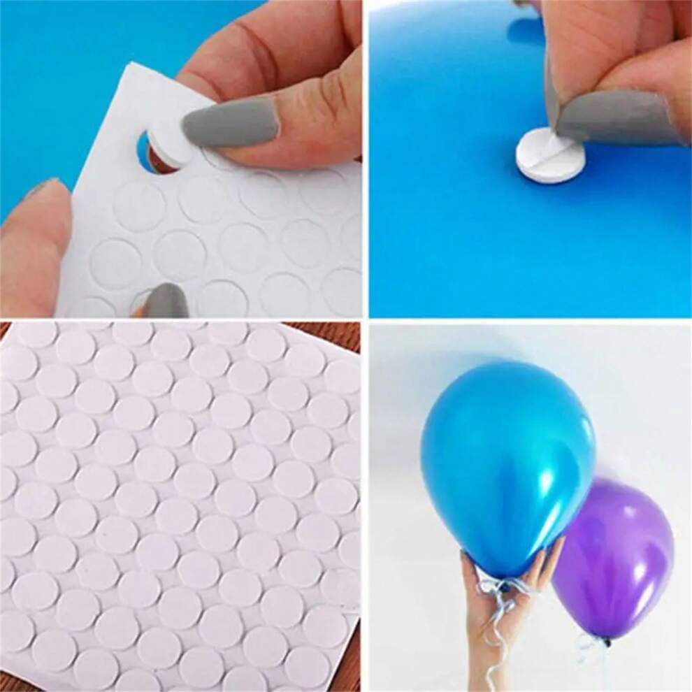 100/200pcs Round Foam Glue Dots For Balloons, Super Sticky Double-Sided Adhesive Particles, Essential Decoration Accessories For Wedding And Party Balloons