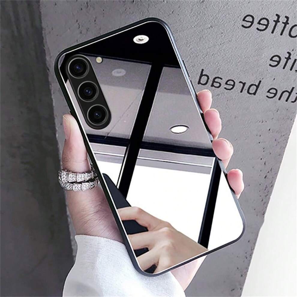 Mirror Phone Case Compatible With Samsung S24 Ultra/S23/S22/S21/20, Oppo A54/A53/A52, IPhone 11/12/13/14/15 Pro Max, Women, Anti-Shock