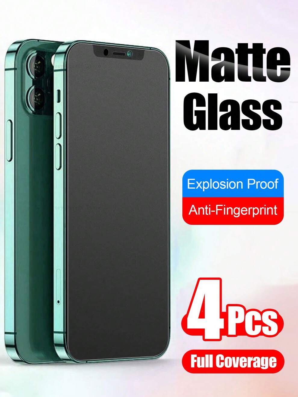 4 Pcs Matte Tempered Glass Screen Protector Compatible With IPhone [Anti-Glare] [Anti-Fingerprint] [Smooth As Silk]