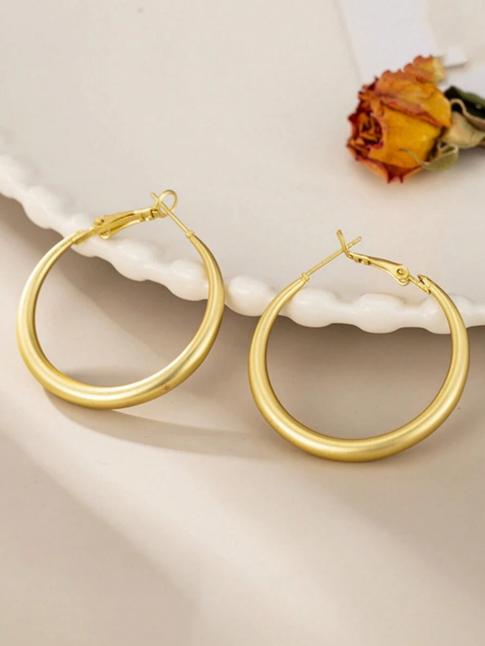 2815 Double Gold Earrings