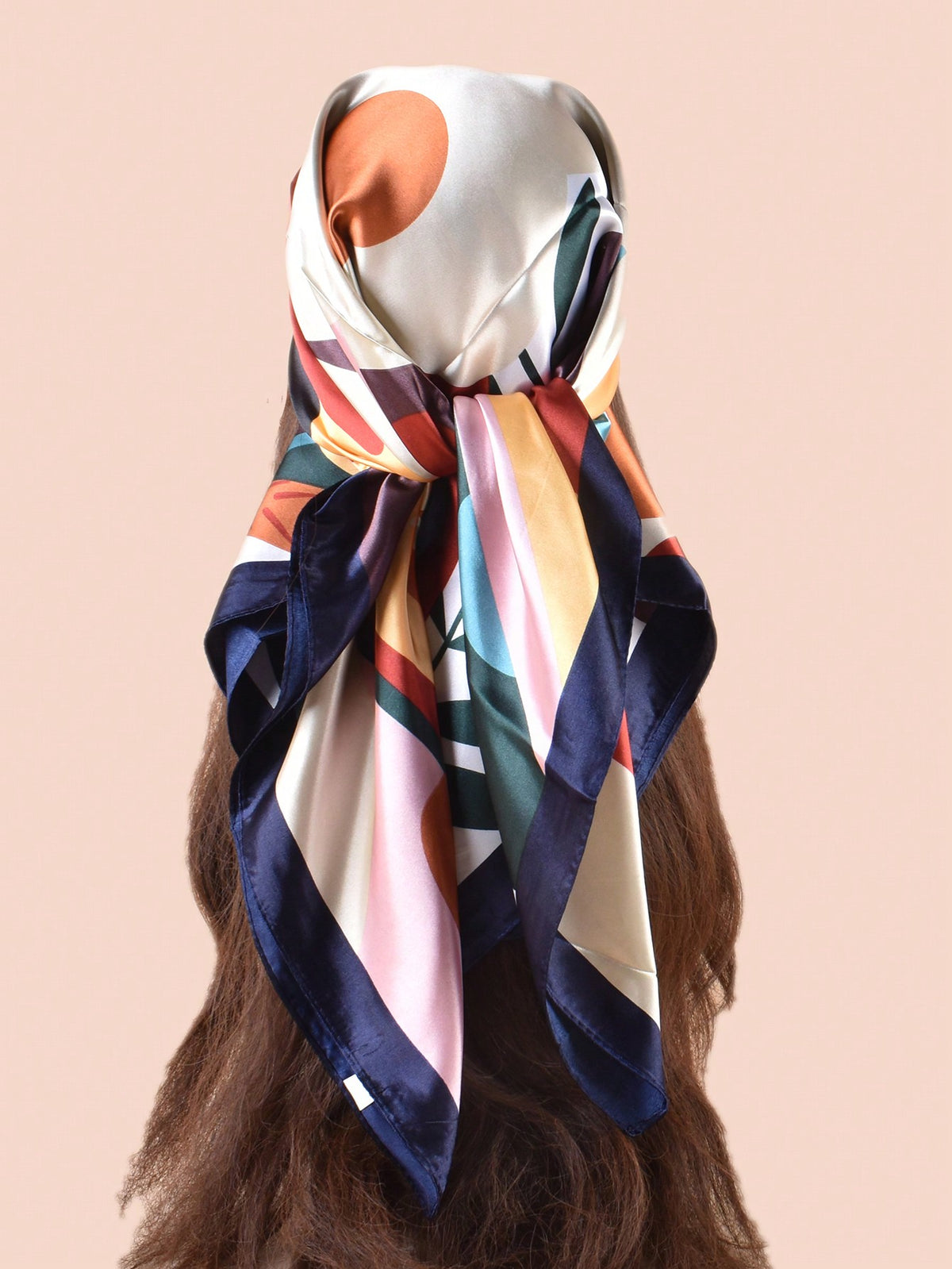 Fashionable Floral Printed Square Scarf For Women, Casual Sunscreen Headscarf Or Shawl Bandana,Hair Band,Head Band Ideal For Dressing Up Your Look