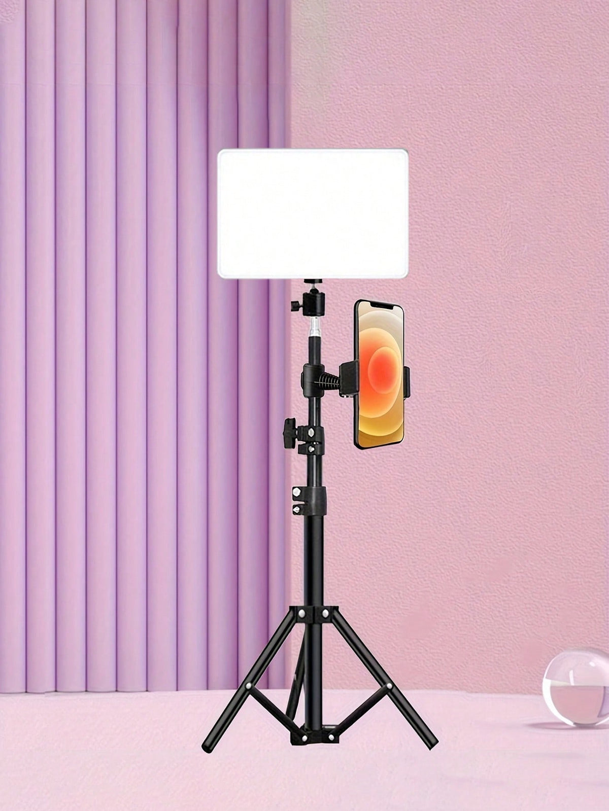 10-Inch LED Ring Light With Adjustable Tripod Stand (110cm) And Phone Holder