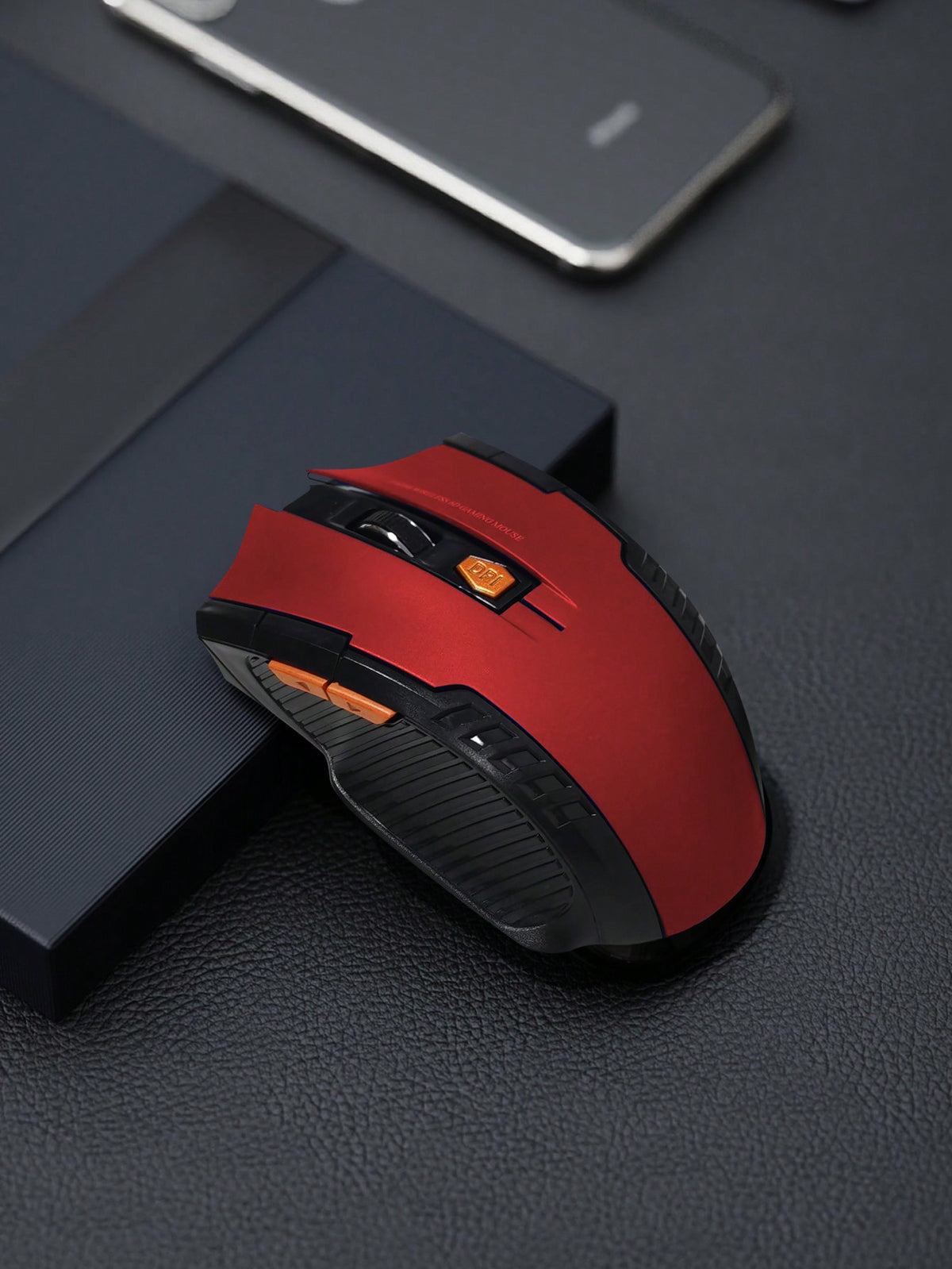 WXG Wireless Mouse, Red, Battery Powered Silent Design, Compatible With PC/Laptop/Desktop, Suitable For Office And Home Use, Business Style