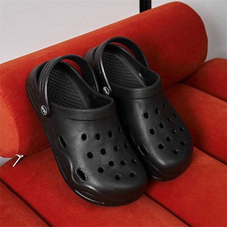 Summer Mesh Hollow-Out Shoes For Women: Slip-Resistant Half-Enclosed Nurse Shoes Suitable For Beach, Leisure, Couples. Men Ultra-Light EVA Foam Hollow-Out Shoes With Closed Toe.