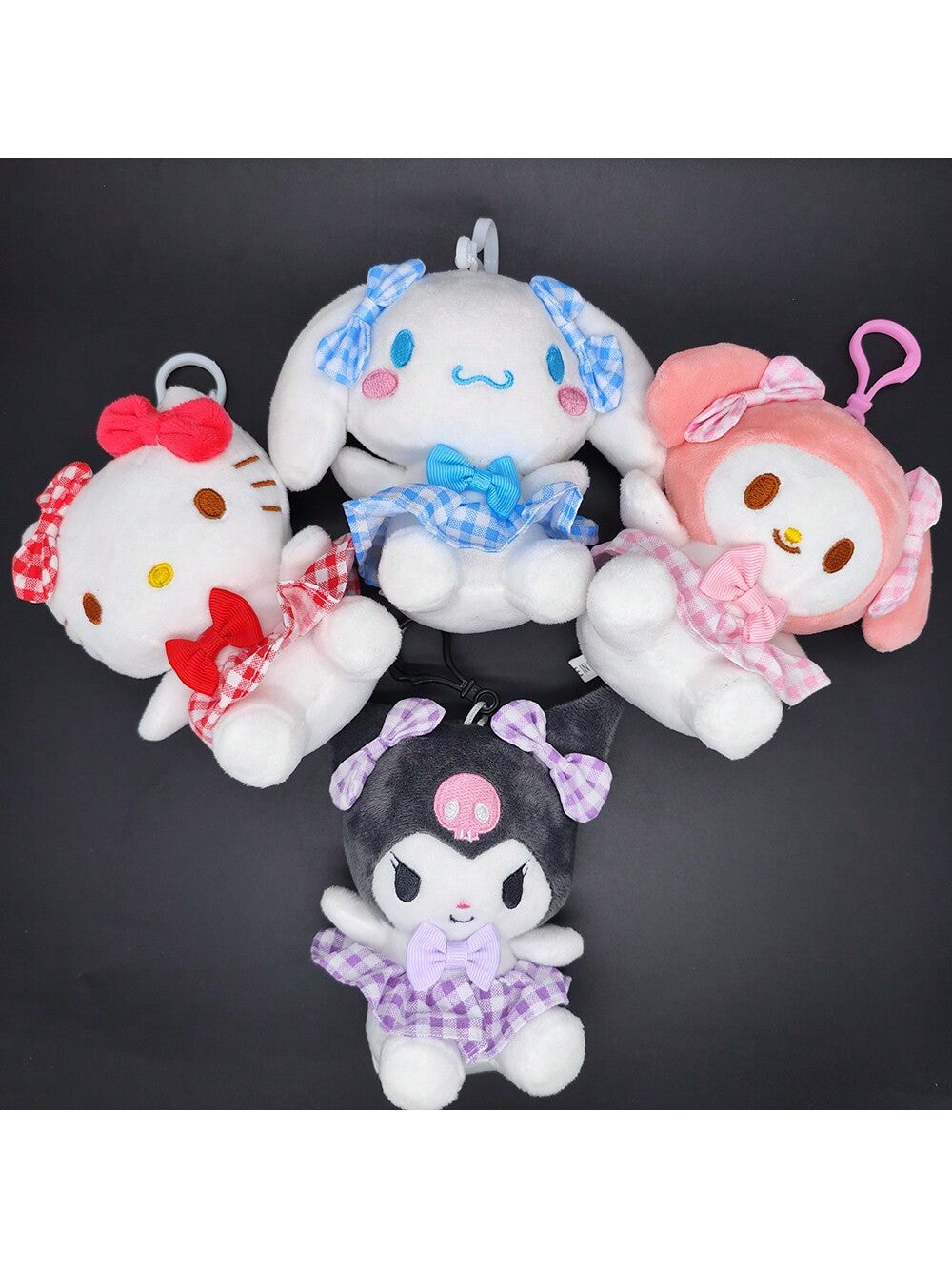 Kawaii  Plush Keychain Doll     Key Chain Cartoon Animal Stuffed Pendant Backpack Decoration