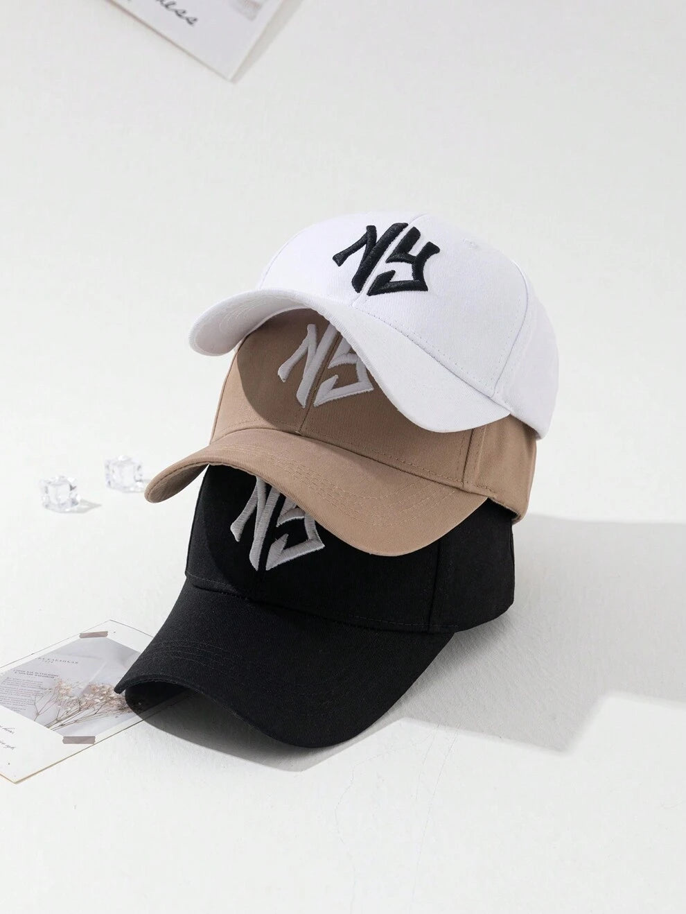 1pc Or 3pcs Unisex Fashion 3D Embroidered NY Baseball Cap In Solid Color, Breathable And Sun-Proof For Spring/Summer Daily Outfit