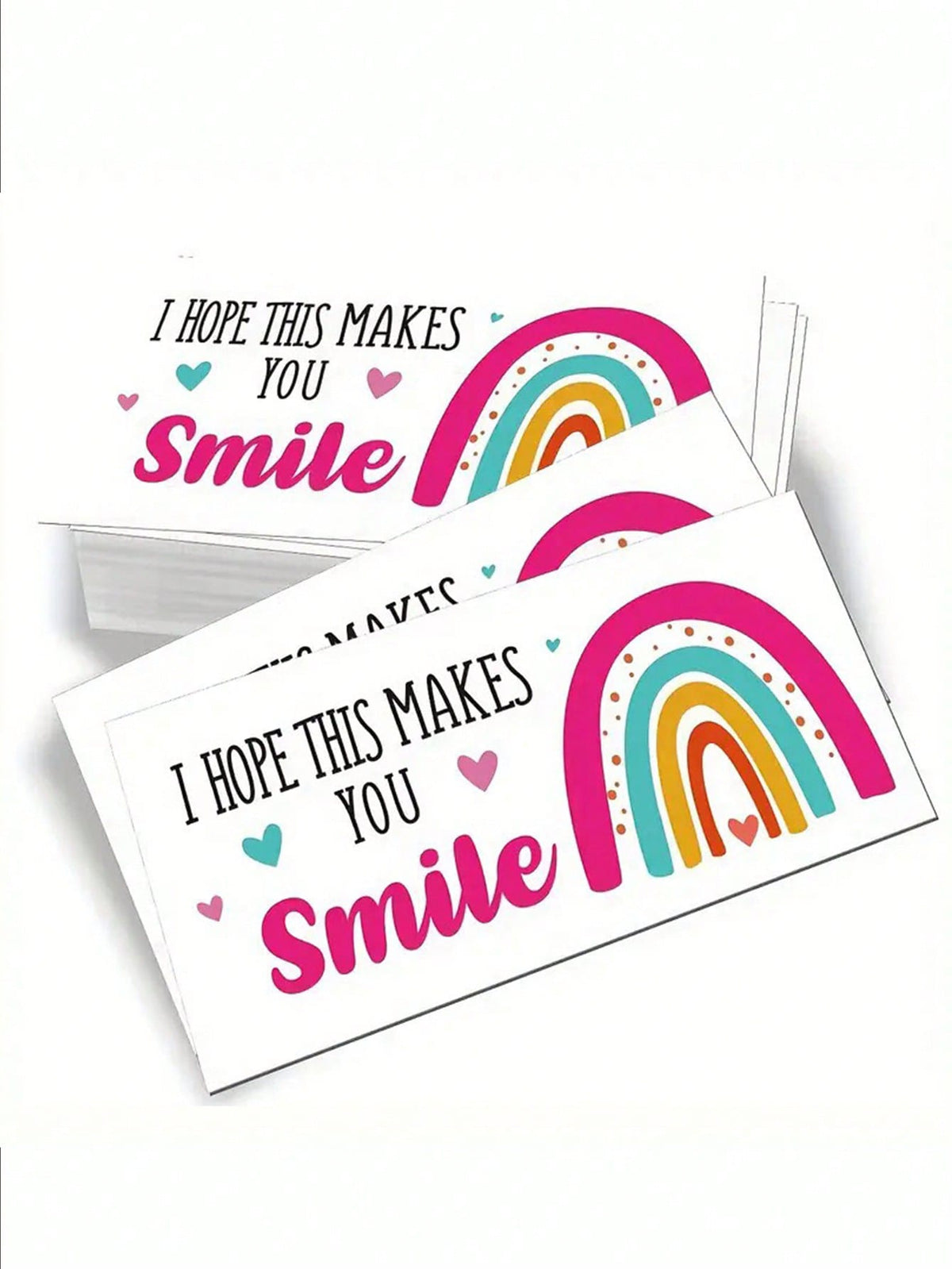 30/50/100pcs Thank You For Supporting My Small Business Cards Heart & Slogan Graphic Gift Card, Modern Letter & Heart Print Gift Greeting Card For Party, Holiday Paper Greeting Card, Slogan Graphic Po