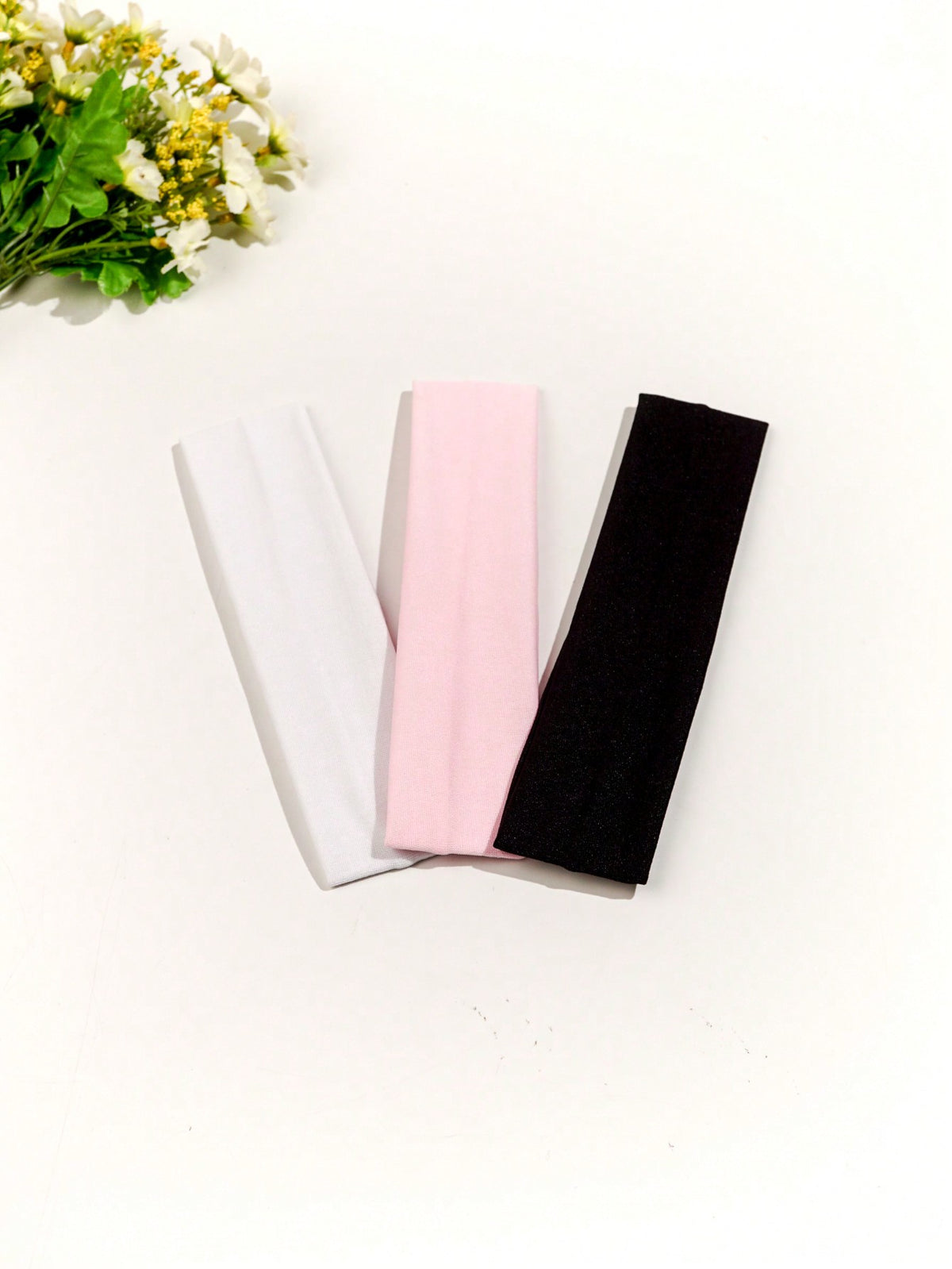 3pcs Solid Color Sport Yoga Headband, Suitable For Running, Fitness, Sweat Absorbing Headband