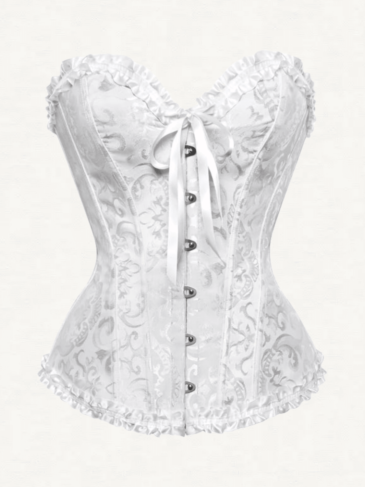 Vintage Jacquard Corset Top, Waist Slimming And Chest Support, Suitable For Wearing With A Dress