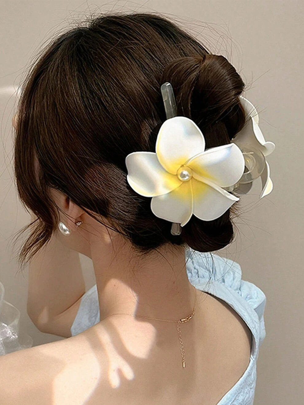 Three Flower Hair Claws