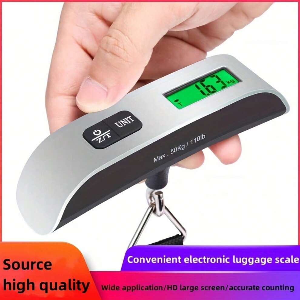 Portable Scale Digital LCD Display 110lb/50kg Electronic Luggage Hanging Suitcase Travel Weighs Baggage Bag Weight Balance