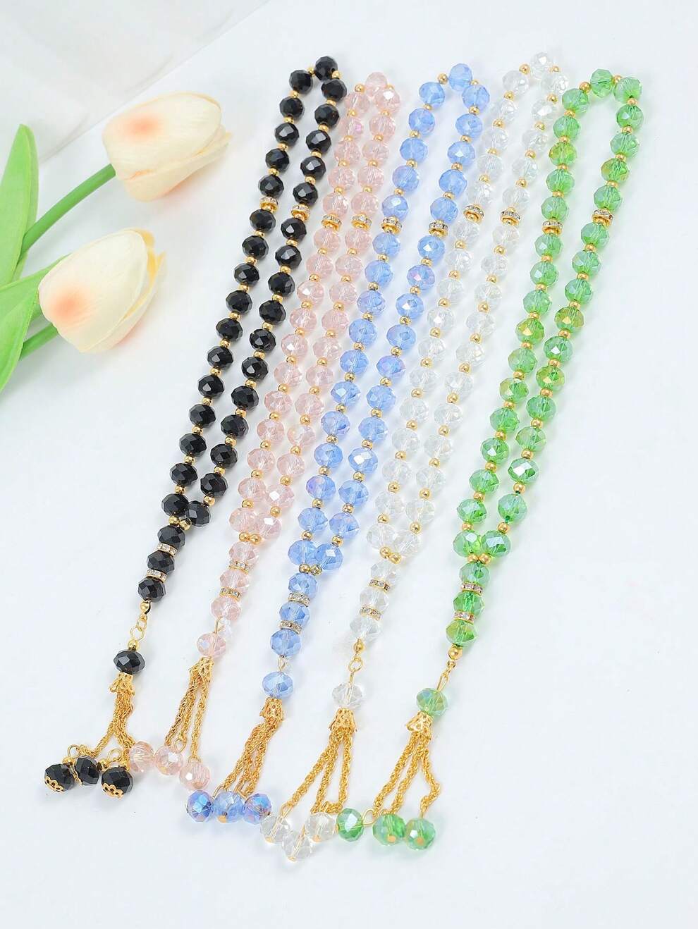 1pc Exquisite Creative 33 Beads 10mm Crystal Islamic Tasbih Prayer Beads Bracelet Jewelry