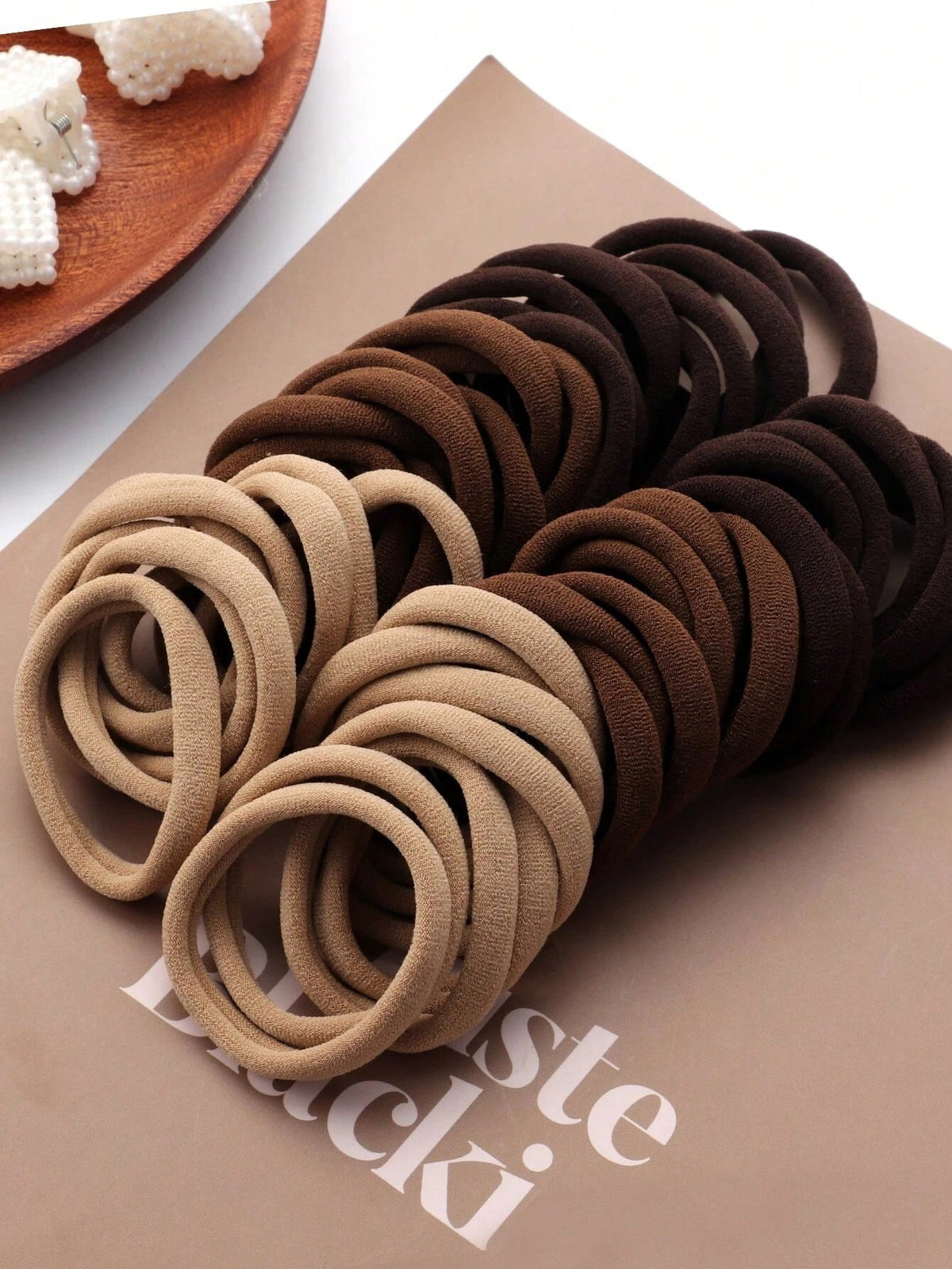 50pcs Daily Practical High Elasticity Hair Ties