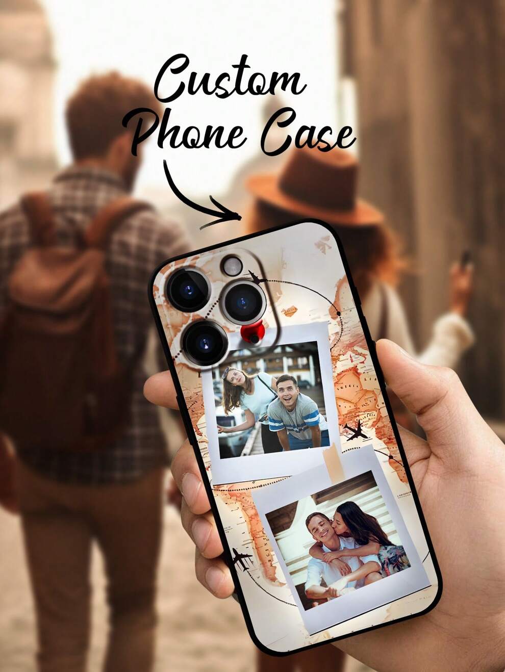 1pc Custom Photo Iphone Case, Personalized Phone Case With Picture, Custom Image Phone Case, Personalized Photo Design Iphone Case, Custom Image Phone Case, Anniversary Gift, Valentine Gift, Birthday