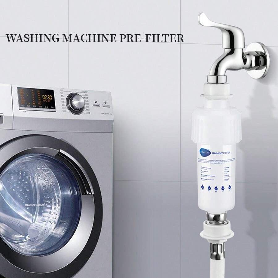 1pc Home Washing Machine Pre-Filter Bathroom Shower Head Shower Water Purifier Explosion-Proof Pressure Tap Water Filtration