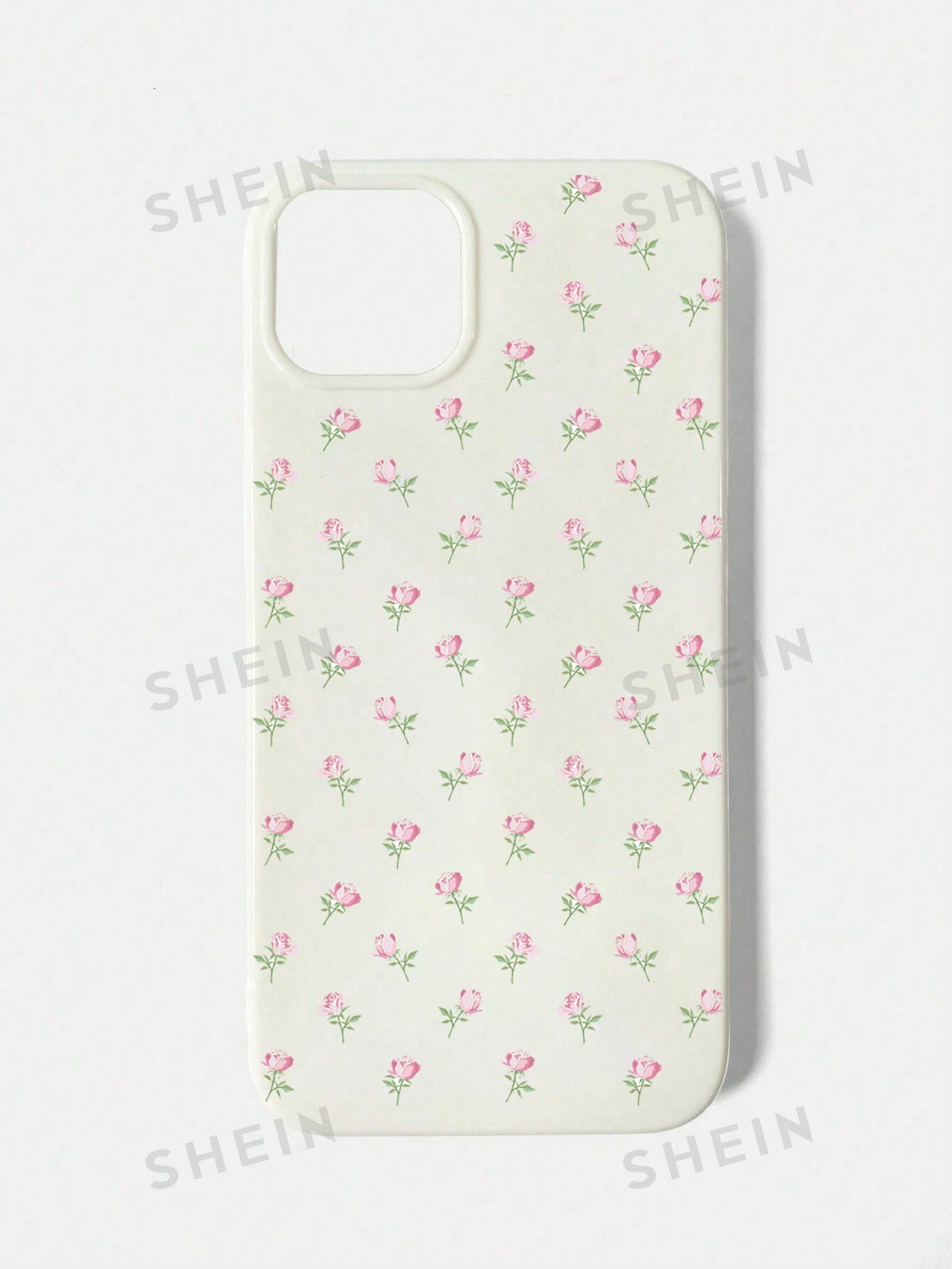 ROMWE Kawaii 1pc Lovely Rose Pattern Jelly Phone Case For Summer