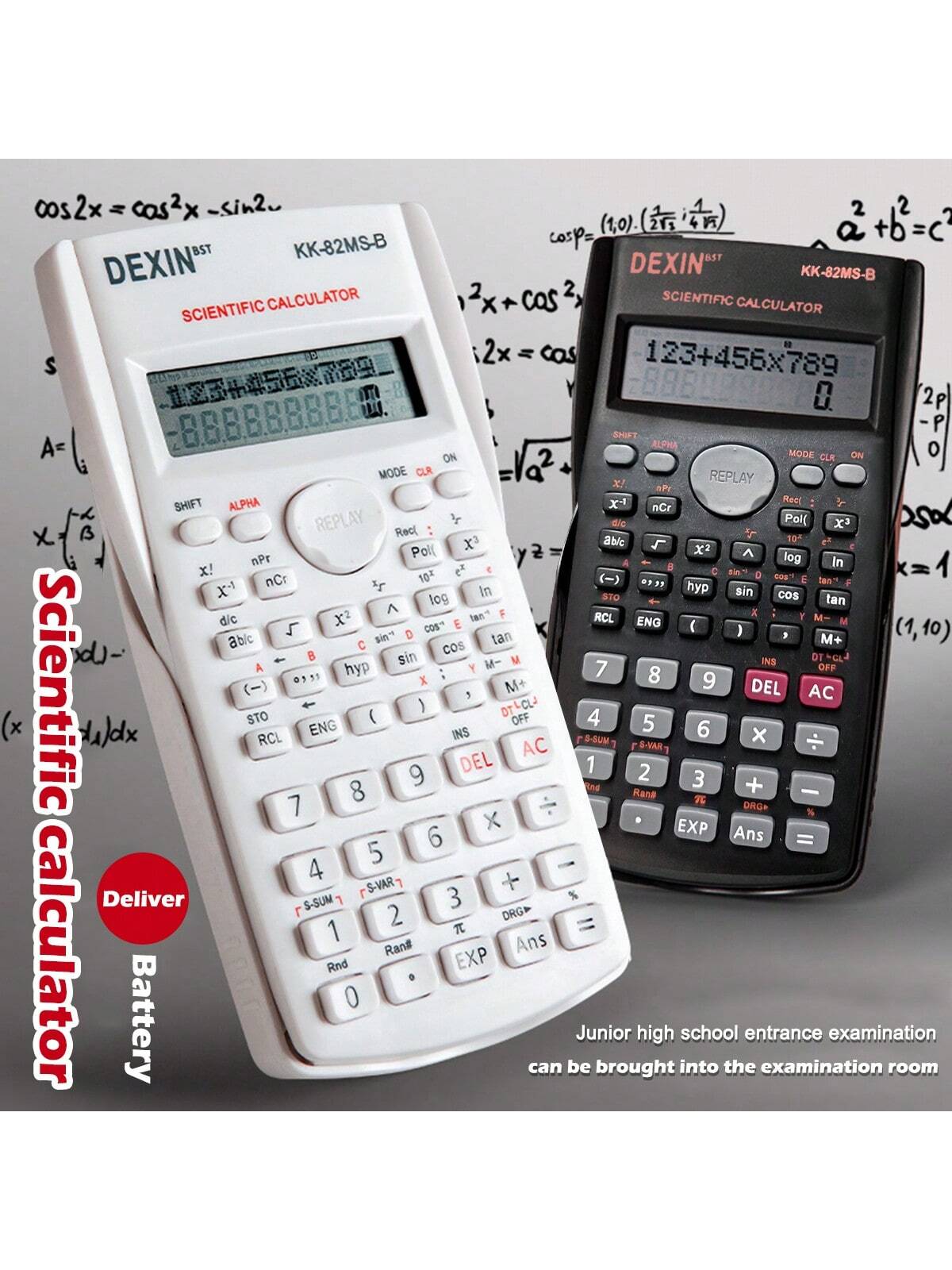 1pc Students Specialized Scientific Calculator Multi-Functional Exam Learning Function/Fraction Calculator