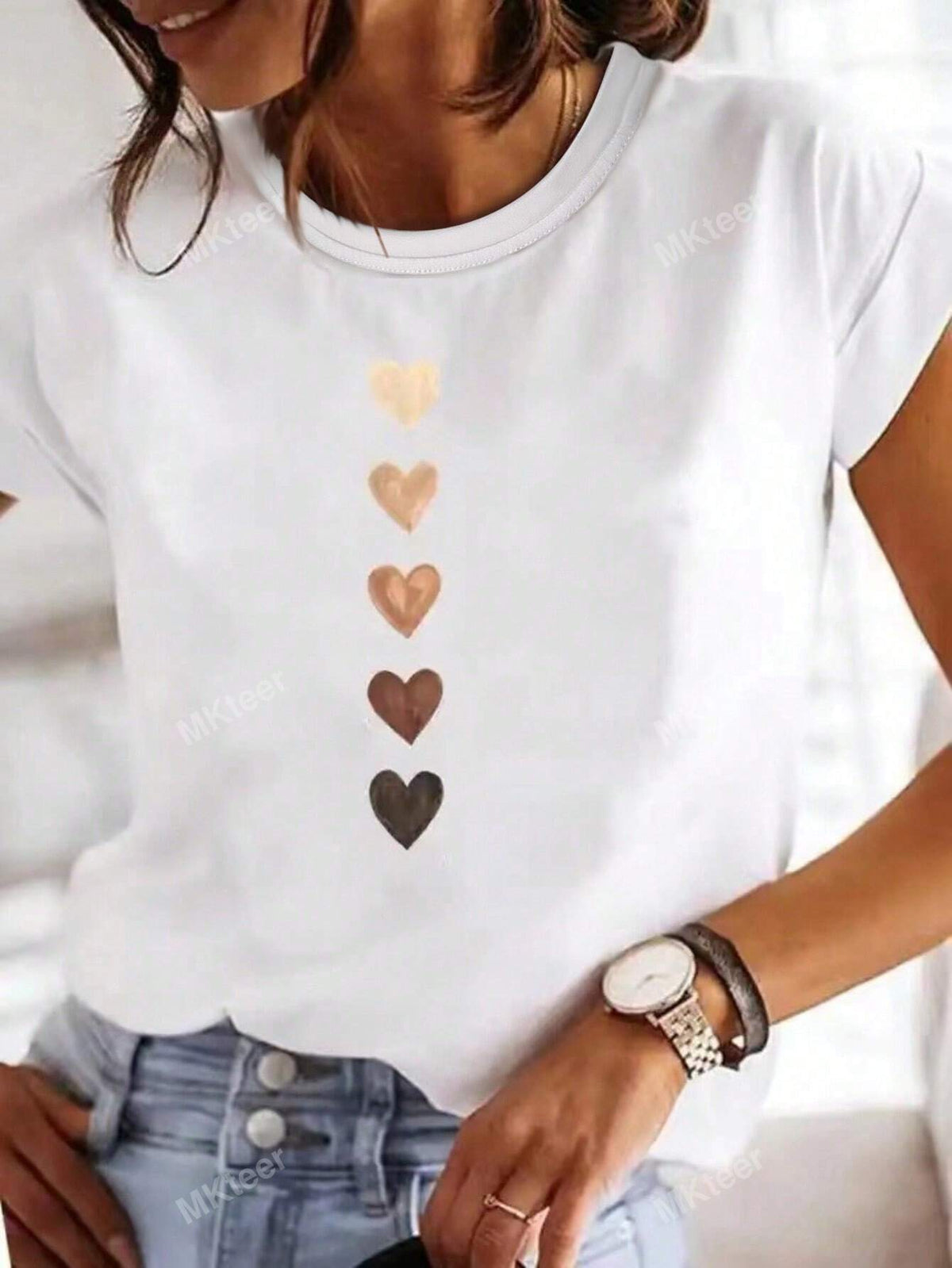 Heart Print Tee