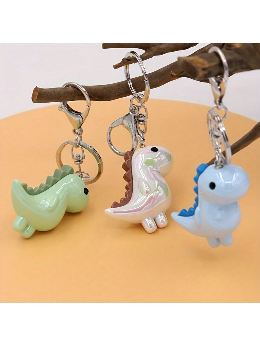 Adorable Kawaii Dinosaur Acrylic Keychain – Chic Charm For All Ages, Durable & Unisex Gift Idea