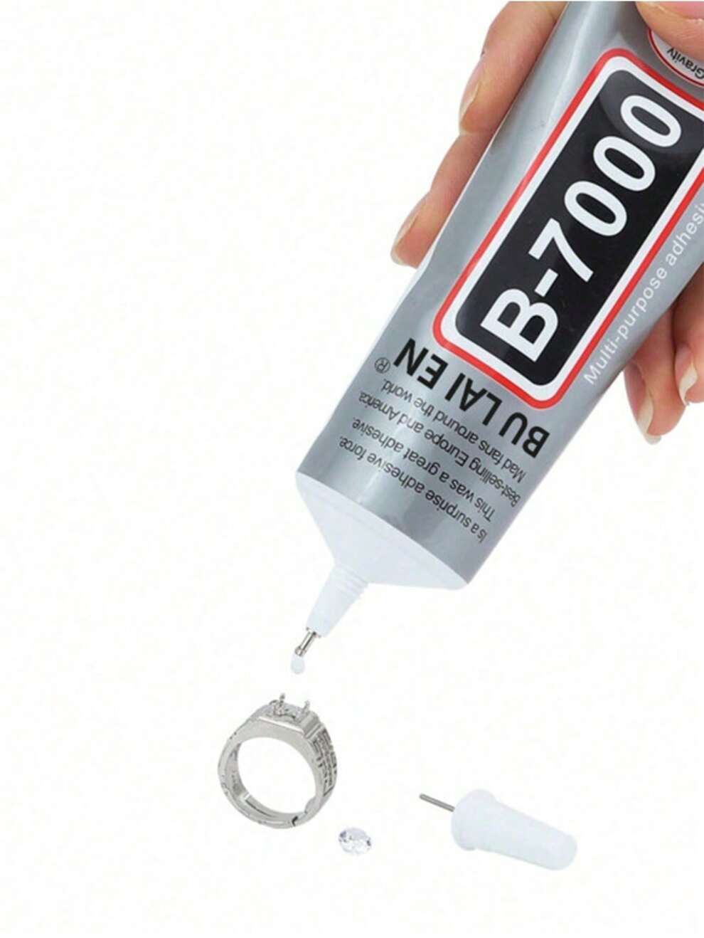 1pc B7000 Adhesive Glue For Setting Jewelry, Including Pearls, Earrings, Amber, Mahogany, Jade, Gemstones, Pendants, Rings, With Transparent And Traceless Resin