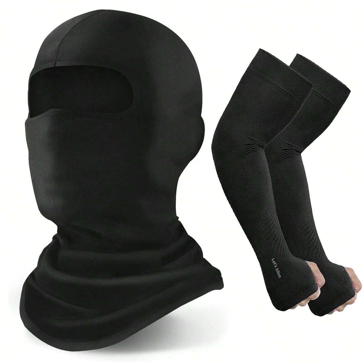 Black Arm Sleeves + Mask