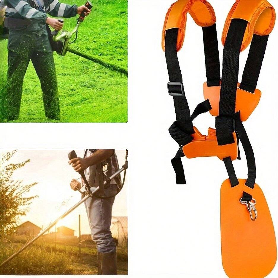 1pc Grass Trimmer Adjustable Shoulder Strap Double Shoulder Harness Comfort Durable Nylon Belt For Lawn Mower Garden Brush Cutter