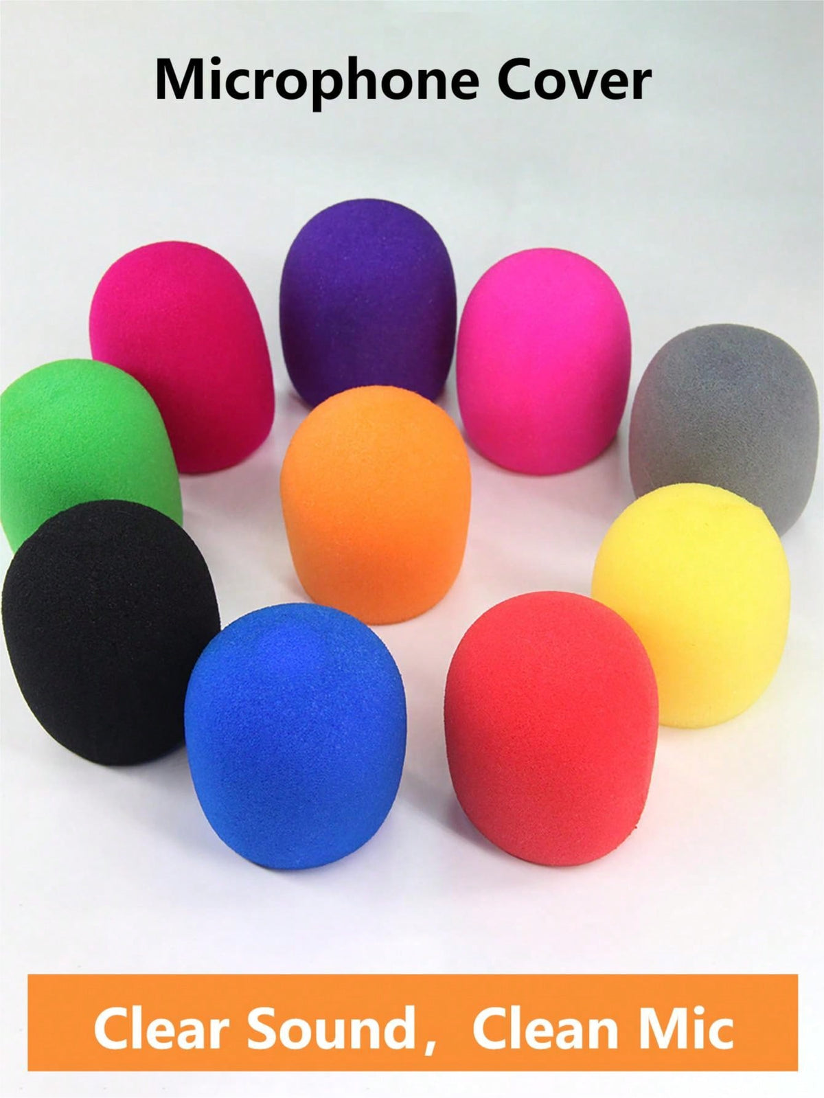 Microphone Cover - Foam Mic Covers Windscreen Suitable For Most Standard Handheld Microphone 5 PCS|2 PCS