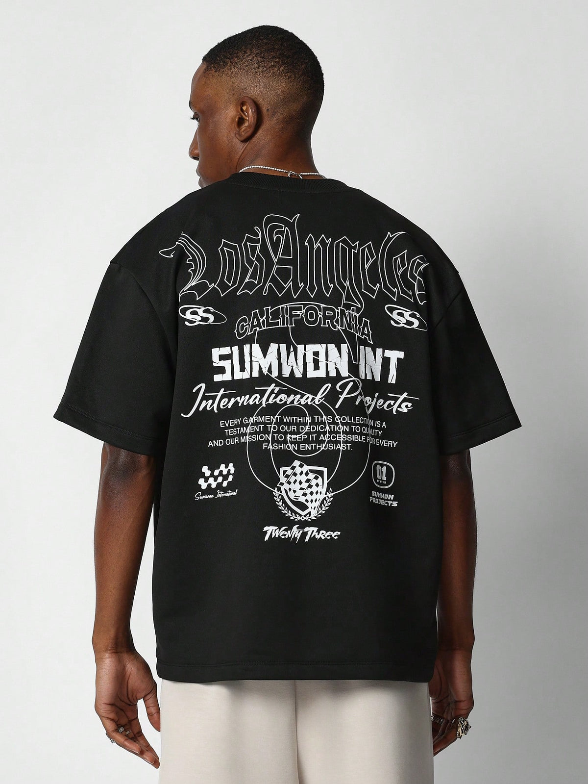 SUMWON Tee With Back Print College Ready